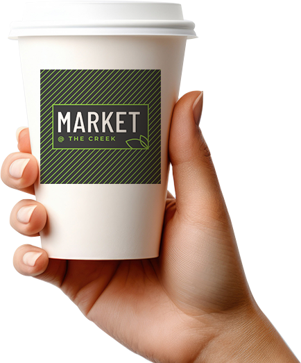 Market @ The Creek coffee cup